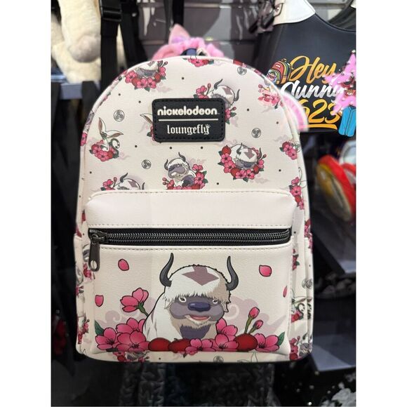 Loungefly Avatar: The Last Airbender Appa & Momo Flower Mini Backpack - Picture 1 of 6